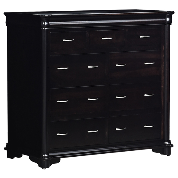 highland ridge sixty one inch mule dresser with hidden jewelry drawers