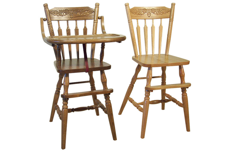 acorn high chair and acorn youth chair