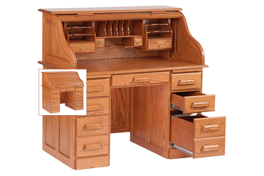 fifty four inch rolltop desk