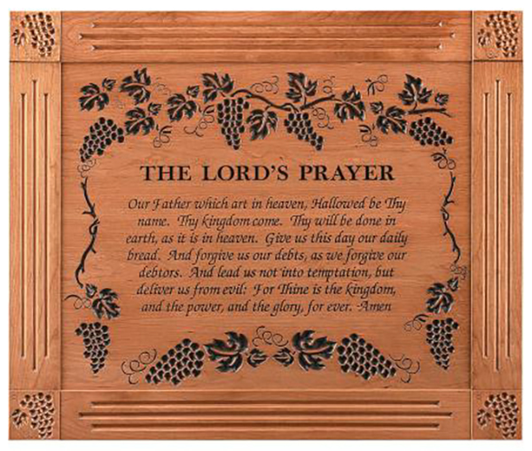the lords prayer engraved