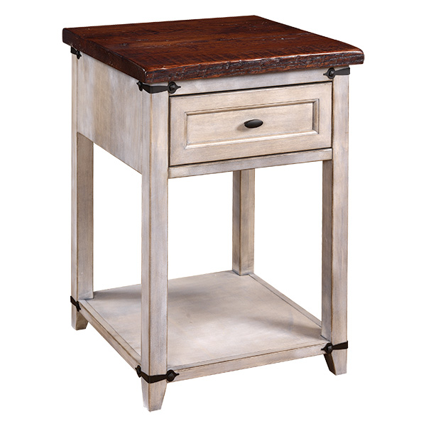 farmhouse heritage one drawer nightstand