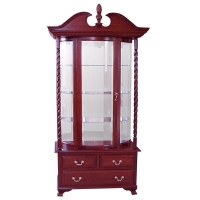 three drawer deluxe curio