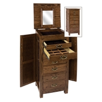 forty eight inch flush mission jewelry armoire