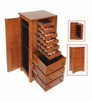 forty eight inch flush mission jewelry armoire