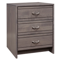 hadley three drawer nightstand